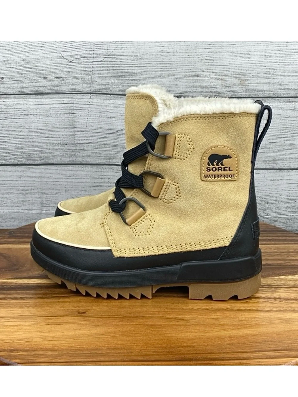 Sorel Tivoli IV Waterproof Tan Lace Up Winter Boot NL3425-373 Women’s Size 6.5